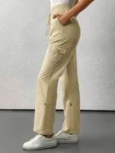 LUNE Women's Regular Khaki Color Pants With Pockets